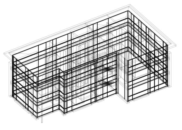 房屋建筑师蓝图-孤立图片下载