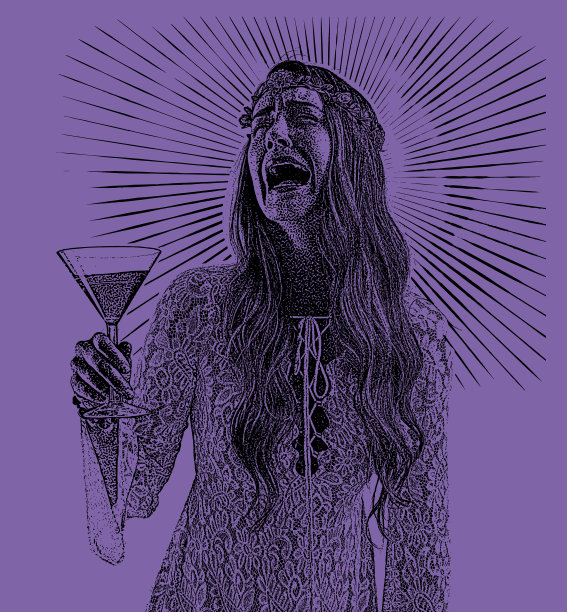 喝着马提尼哭着的女人图片下载