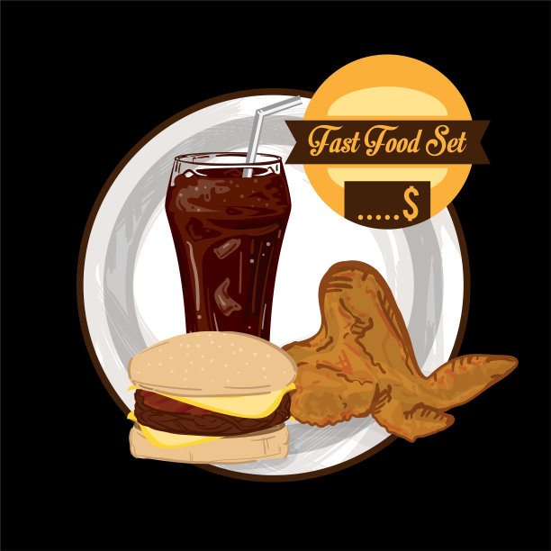 菜单快餐模板设计图形集图片下载