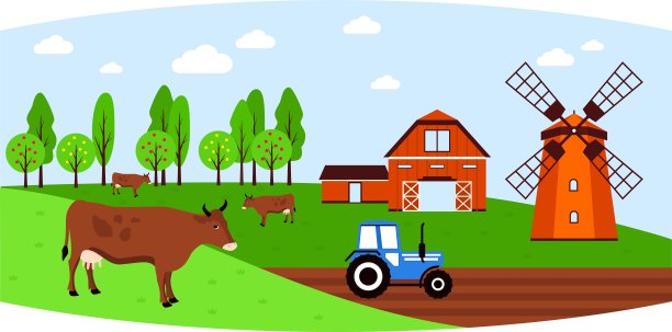 农业农村景观。图片下载