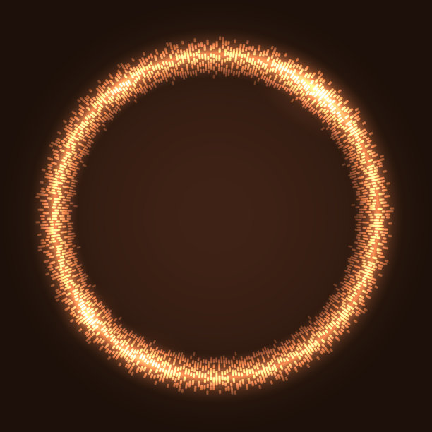 黄金闪光圈数字均衡器。图片下载