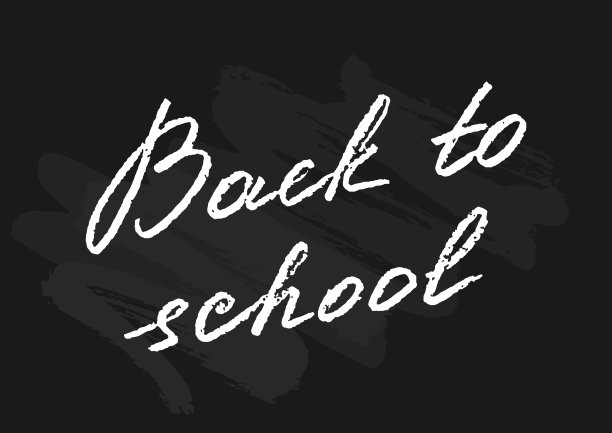 黑板上插图。回到学校的文字图片下载