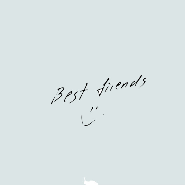 最好的朋友文本，矢量手绘报价模板图片下载