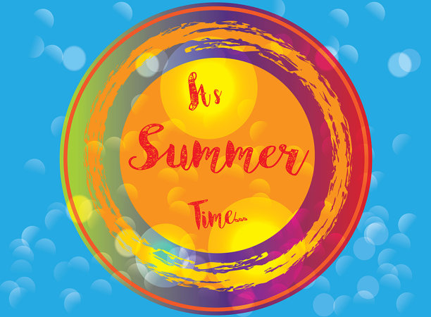 它的夏季时间矢量横幅设计图片下载