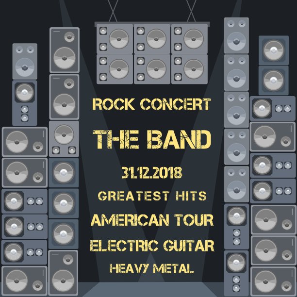 音乐会海报模板图片下载