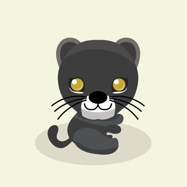 可爱的黑豹的性格。图片下载