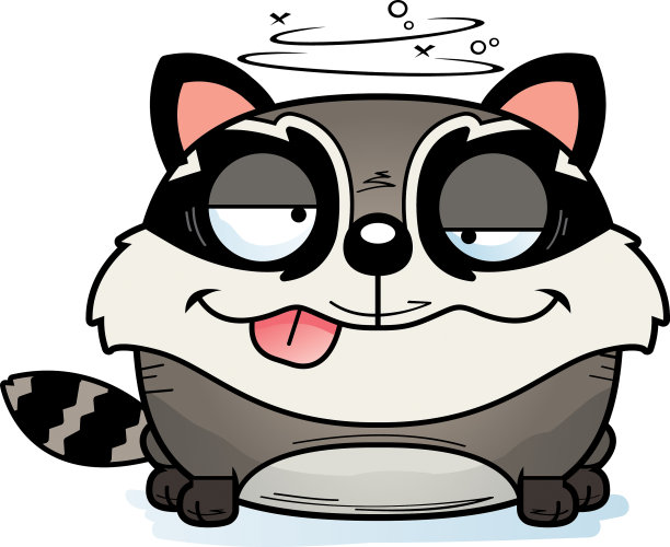 卡通高飞浣熊图片下载