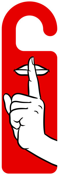 酒店门警告标志图片下载