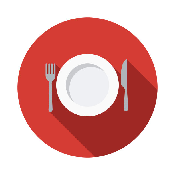 厨房餐具扁平设计图标图片下载