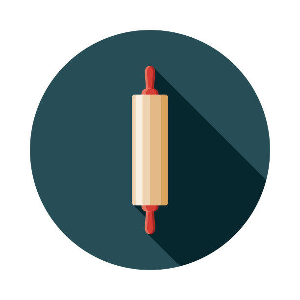 滚针平面设计厨房用具图标图片下载