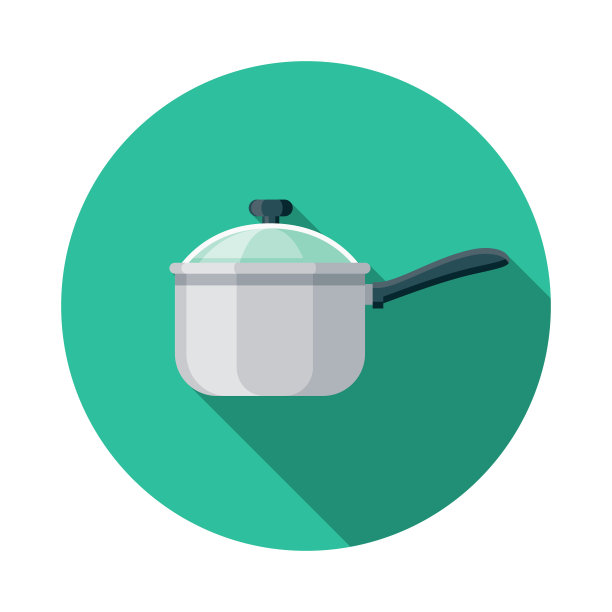 平底锅设计厨房用具图标图片下载