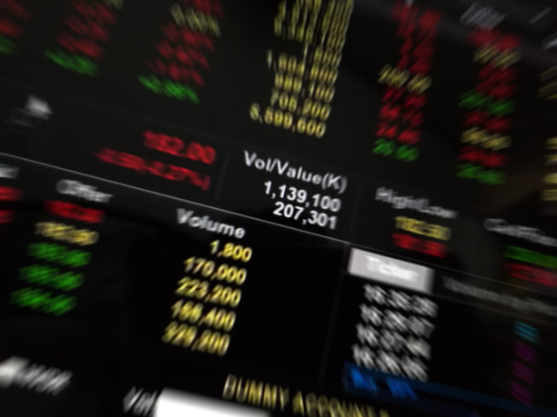 泰国证券交易所的背景软模糊图片下载