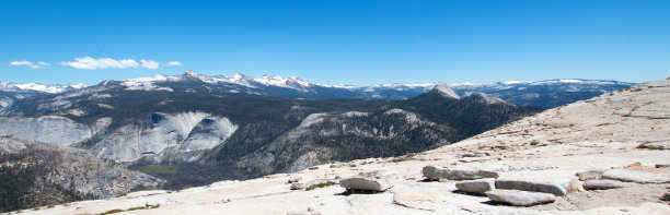 从美国加利福尼亚州约塞米蒂国家公园的半圆顶上观看图片下载