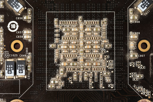 计算机图形卡特写。图片下载