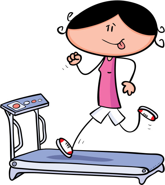 女孩跑步很累图片下载