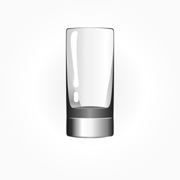 玻璃的龙舌兰酒。酒杯，白色背景。矢量插图。图片下载