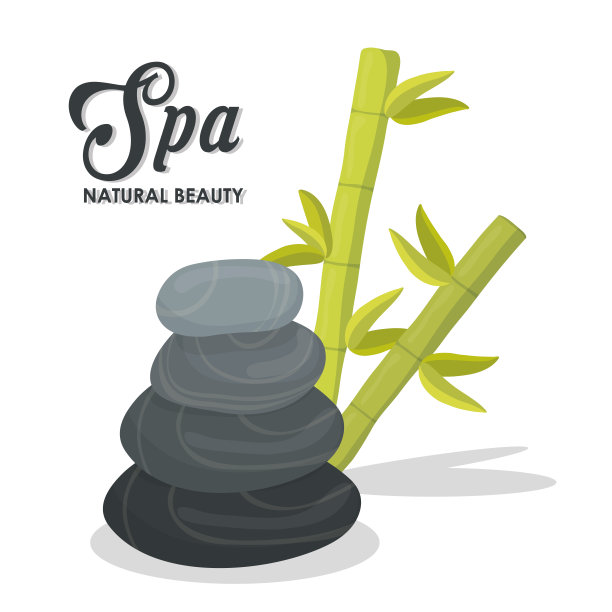 水疗中心插画，矢量设计图片下载