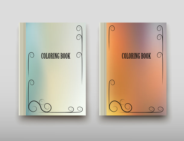 宣传单封面呈现抽象几何背景，布局在A4设技术宣传单设计着色模板矢量阴影图片下载