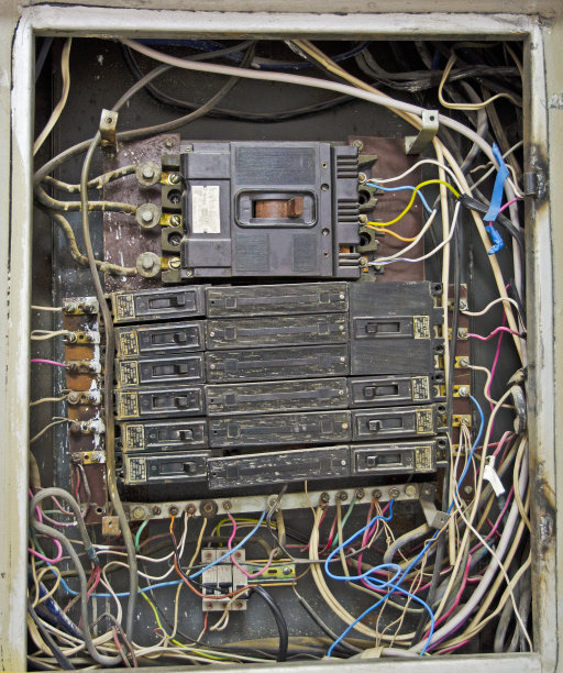 电气屏蔽，劣质电线。复古的图片下载