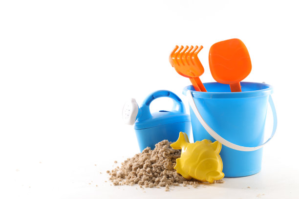 沙与玩具，节日概念图片下载