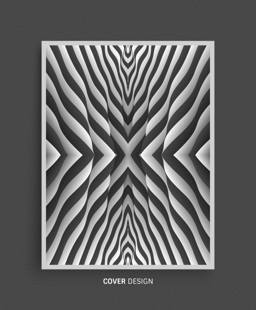 带有光学错觉的图案。黑白背景。矢量插图。图片下载