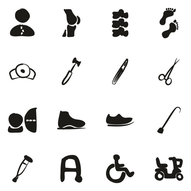 骨科图标徒手填充图片下载