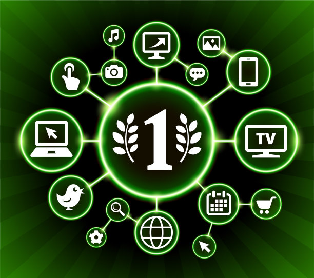 头号互联网通讯技术暗按钮背景图片下载