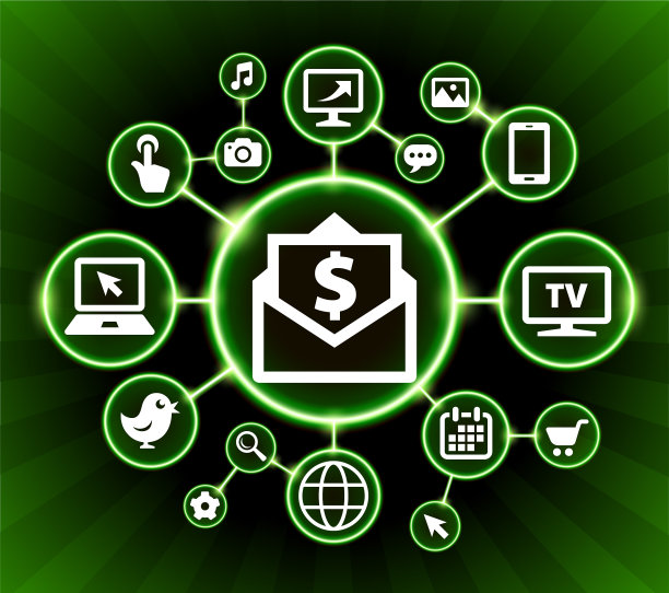 信封钱互联网通信技术暗按钮背景图片下载