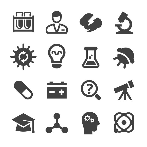 科学和研究图标-顶点系列图片下载