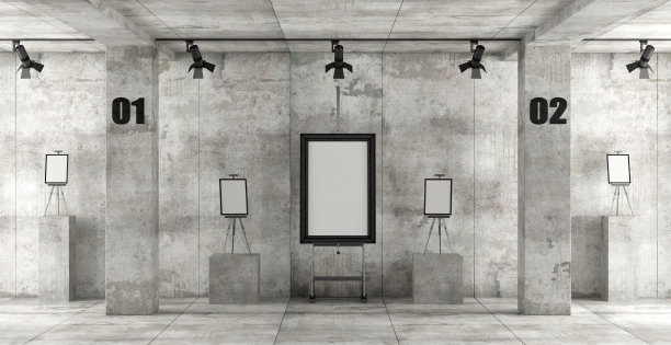 当代艺术画廊图片下载