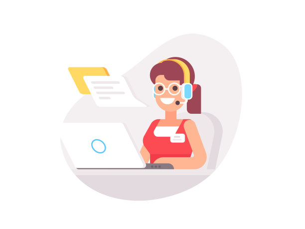 女性调度员坐在桌子旁，拿着笔记本电脑图片下载