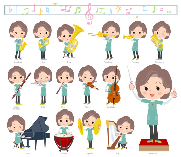 蓝绿色束腰外衣图片下载