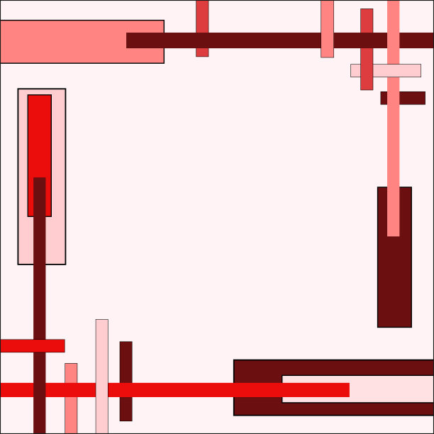 红棒、红条、红矩形技术框架。几何图案，平面图形。抽象矢量背景，模板与复制空间的传单，海报，艺术布局，邀请，壁纸，网站。EPS10插图图片下载