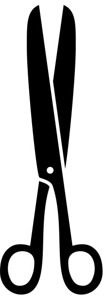 黑色的剪刀插图图片下载