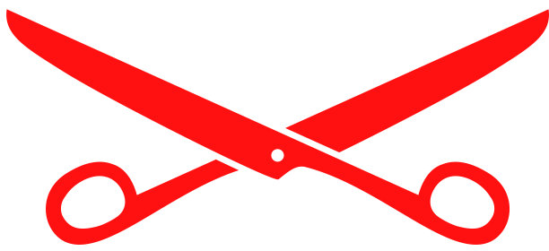 红色的剪刀插图图片下载