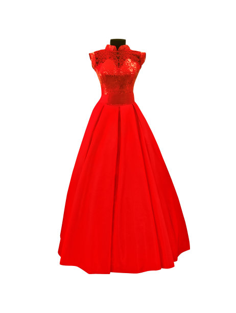 红裙子孤立图片下载