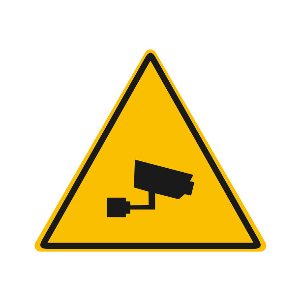 安全摄像头警告矢量唱图片下载