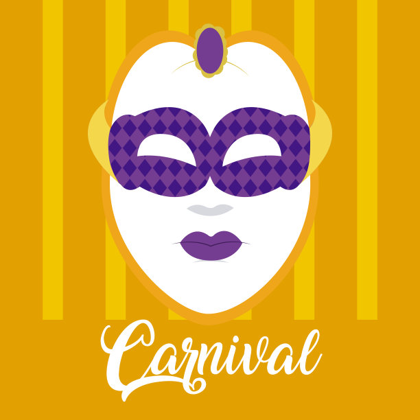 狂欢节面具的概念图片下载