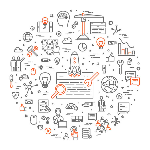 矢量线横幅搜索引擎优化图片下载