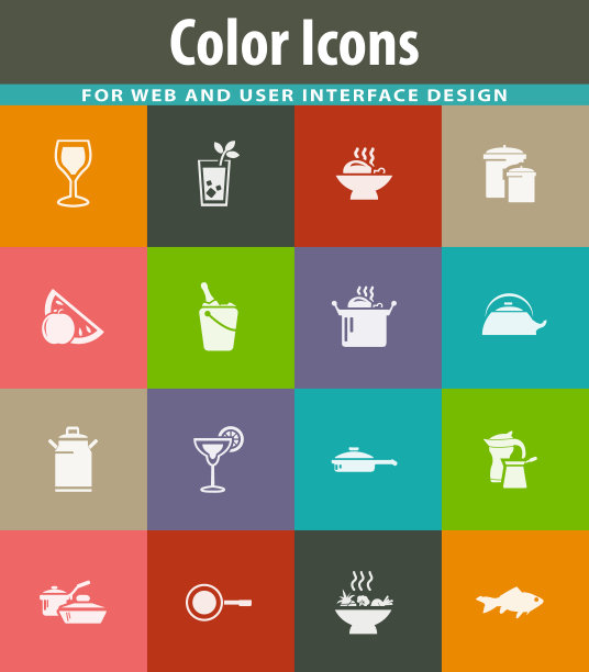 食物和厨房图标集图片下载