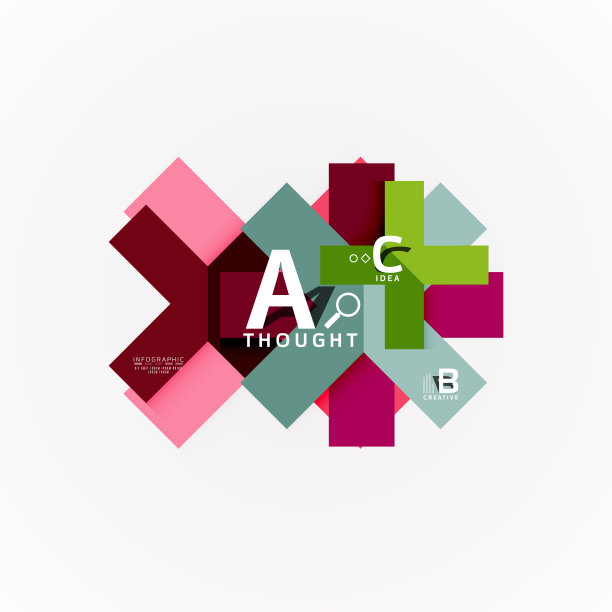 几何设计抽象选项信息图图片下载