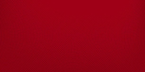红色半色调斑点背景图片下载