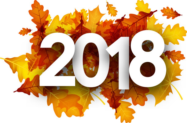 2018年秋叶橙色背景。素材图片