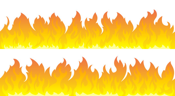 火焰矢量集。火行图片下载