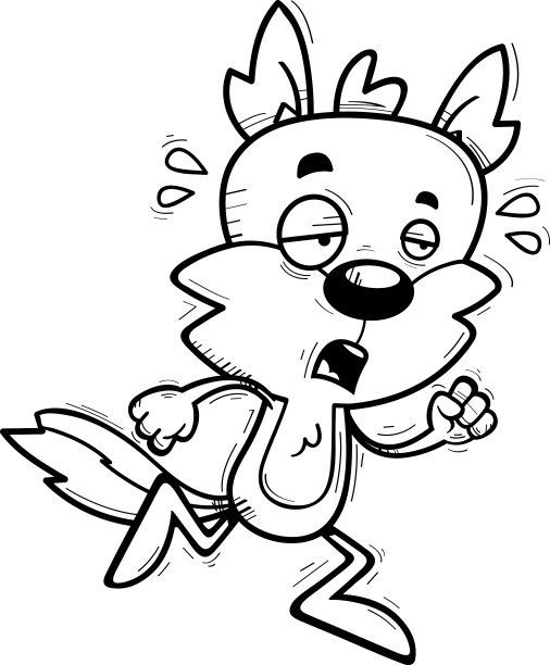 疲惫的卡通公狼图片下载