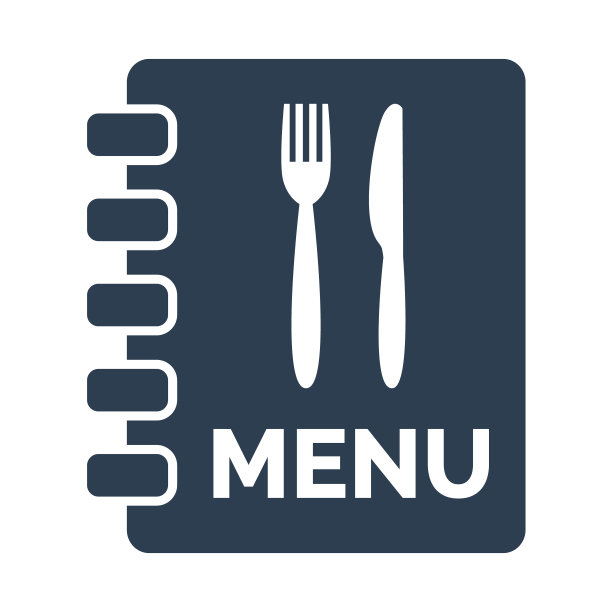 菜单图标上的白色背景。图片下载