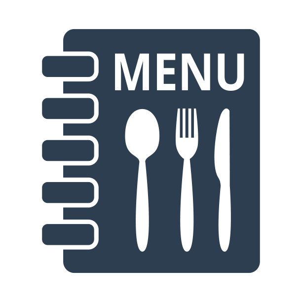 菜单图标上的白色背景。图片下载