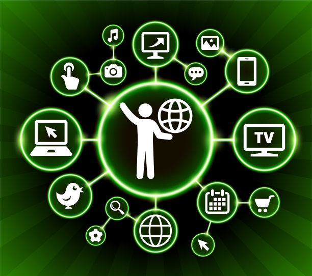 棍图携带全球互联网通信技术暗按钮背景图片下载