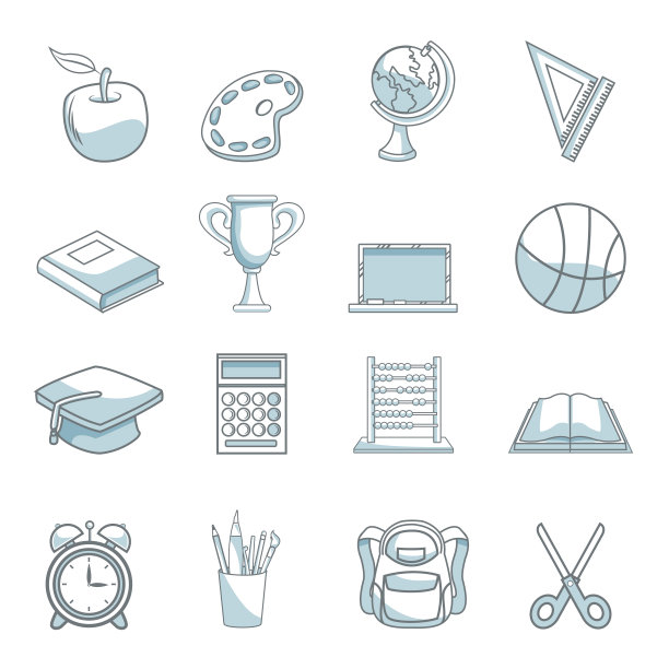 学校元素集图片下载