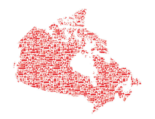 加拿大地图，房地产概念图片下载